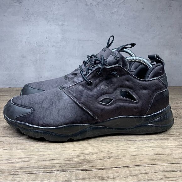 Reebok Womens Furylite Stone Running Shoes Black (AR2659)Low Top Lace Up 9.5M - Picture 1 of 8